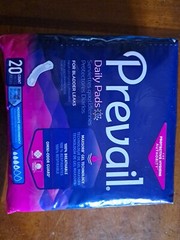 Women’s Prevail Daily Pads for Bladder Leaks | 20 count Moderate absorbency lvl4