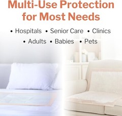 McKesson Underpads Disposable Bed Pads 30″ x 36″ (30×36 Inch (Pack of 60))