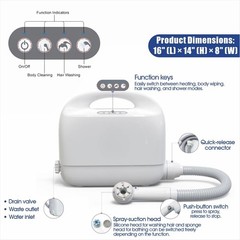 IRTME Portable Bedside Bath System for Bedridden Elderly Paralyzed