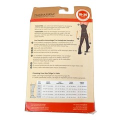 Therafirm Thigh High 15-20mmHg Sand Tan Size X-Large XL 1 Pair