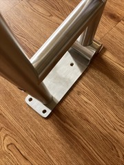 Glacier Bay 24 in. Swing-Up Grab Bar Corrosion Resistant Brushed Stainless Steel