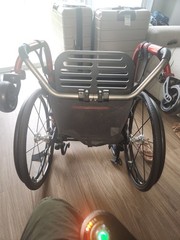 Tilite Tr (Titanium, Ultimate Tifit Frame) Rigid Wheelchair W/Cloth Fiber Back