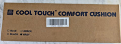 Cool Touch Comfort Seat Cushion NIB Blue Star Trading Gray Foam