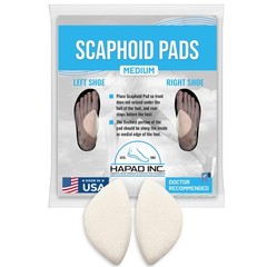 HAPAD Scaphoid Pads for Men & Women, Medium (Pack of 1) – Medium, White