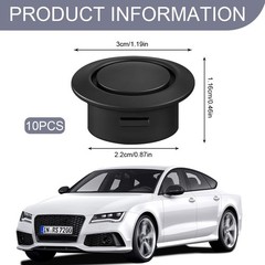 10PCS Car Bumper Sensor Hole Plugs, Automobile Front and Rear Bumper Radar Pr…