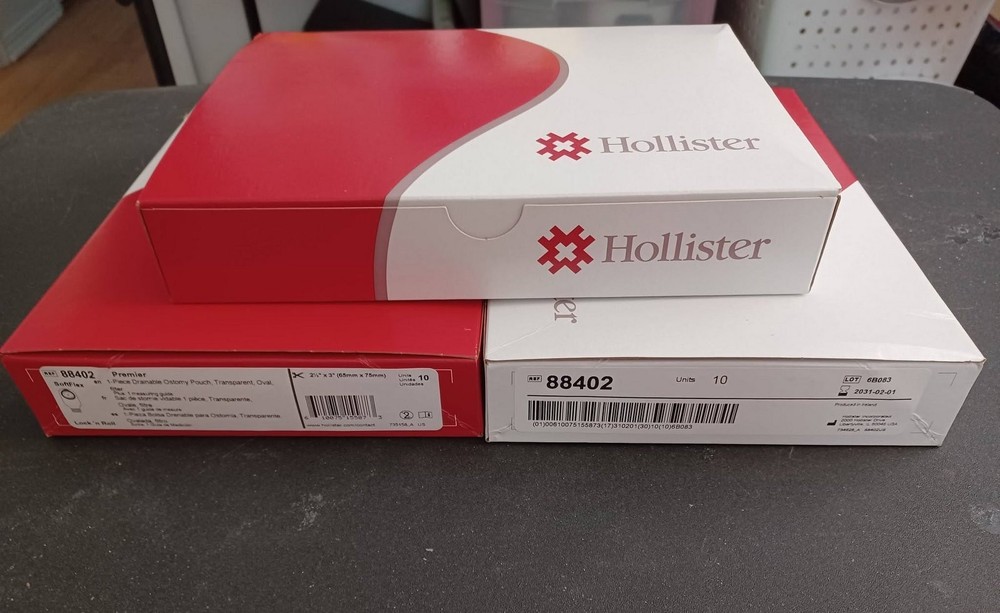 88402 Hollister Pouches Drainable Cut to 3″ Stoma Pkg of 10 Expires: 2030