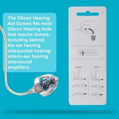 Universal Hearing Aid Domes – MiniFit Open Vent Bass (8mm) – 3 Pack, Compatible