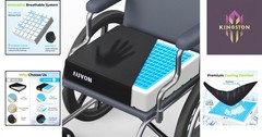 X-Large Cooling Gel Seat Cushion – Ideal for Back Pain Relief & Comfort