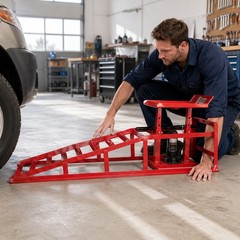 Car Maintenance Ramp Sloped Hydraulic Car Ramp Sturdy Duty Steel