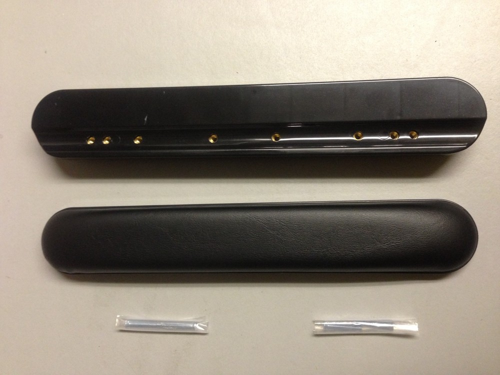Full Length 14″ Black Vinyl Padded Wheelchair Arm Rest PAIR Better High Quality