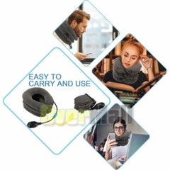USA Cervical Neck Traction Device Inflatable & Adjustable Neck Stretcher Pillow