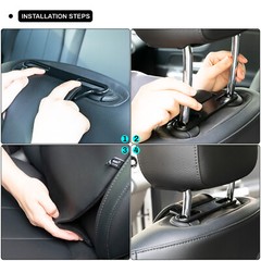 Lumbar Support Pillow Back Car Seat Cushion PU Leather Orthopedic Backrest