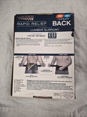 Copper Fit BACK SUPPORT Adjustable Compression+Lumbar Support Bnwb