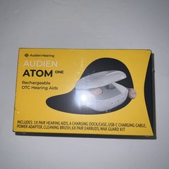 Audien Atom One Rechargeable OTC Hearing AIDS Hearing Aid