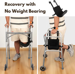 Knee Sling for Walker – Cushioned Support up to 300Lbs for Recovery