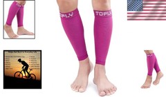 Calf Compression Sleeve for Shin Splints 20-30mmHg – Stylish Rose Color