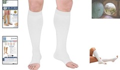 Knee High 18 mmHg Compression Surgical Stockings for Post-Surgery Recovery – L