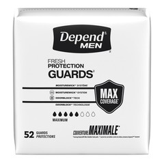 Depend Incontinence Guards/Incontinence Pads fr Men/Bladder Control Pads Maximum