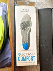 Sof Sole Men’s insole for work -SOFSOLE COMFORT – NIB – SMOKE FREE – SIZE 12