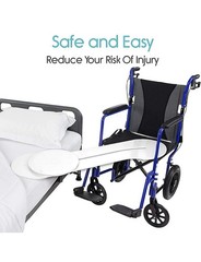 Wheelchair Transfer Board with 360° Rotating Seat, 400lb, 40.5″x12.5 W/ Bag