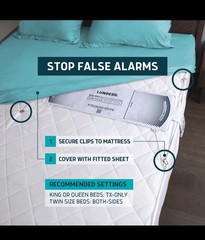 Lunderg Early Alert Bed Alarm for Elderly Adults – Wireless Sensor Pad & Pager –