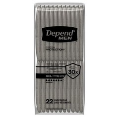 Depend Fresh Protection Men Adult Diapers XXL 44 Count Value Pack
