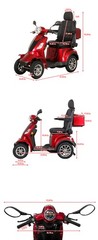 All Terrain Electric Mobility Scooter 700 LBS Max Load 25-37 Miles Long Range US