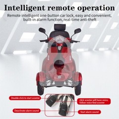 Heavy Duty 4 Wheel Mobility Scooters 500lbs 800W All Terrain for Seniors Adults
