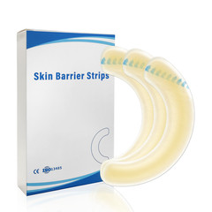 Ceeport 20PCS Elastic Ostomy Barrier Strips Skin Adhesive Ostomy Barrier Tape