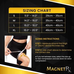 MagnetRX® Magnetic Knee Sleeve – (2-Pack) Effective Medium (Pack of 2), Grey