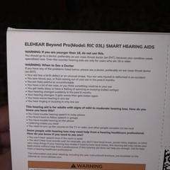 Preowned ELEHEAR-Beyond Pro Hearing Aids Set * 1, Black Series Box opened only