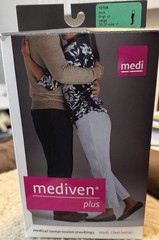 Medi Plus Thigh High Compression Hose OT Petite 20-30 MmHg Size VI Beige