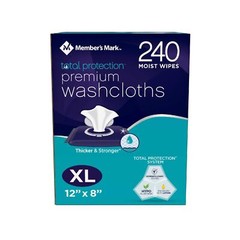 Member’s Mark Adult Washcloths (240 Count) (2 Pack) 240 Count (Pack of 2)