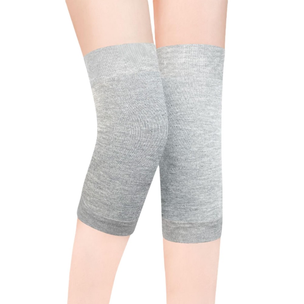 JUMISEE Cotton Knee Brace Support for Women Men Sport Medium, Dark Grey