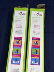 Set Of 2 Nova Ortho Med Wall Grab Bar 12″ CHROME #8012CH-R Heavy Duty Safety Bar