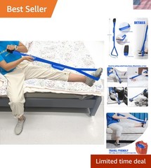 Compact Leg Lifter Strap with Ergonomic Grips – Perfect for Elderly Assistance