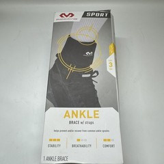 McDavid Ankle Brace w/ Straps, Small, Unisex Black – Sport NEW