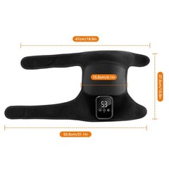 Electric Heated Knee Brace Massager 3 Heating Vibration Knee Pad LCD TouchScreen