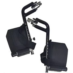 ENCAREFOR Wheelchair Elevating Legrests ，Composite Universal, Black