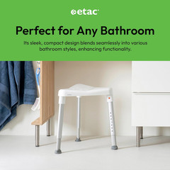 Edge Triangular Shower Stool – Height Adjustable Shower Chair, Non-Slip Surface