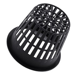 10pcs Heavy Duty Mesh Pot Net Cup Basket Hydroponic Plant Grow Clone Black AP9