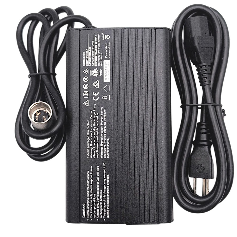 Golden Technologies MBE-0038 / PowerFirst PF2408LP 24V 8 Amp Scooter Charger