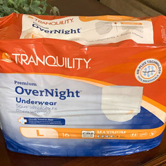 Tranquility OverNight Incontinence Underwear Pants L Maximum 16ct
