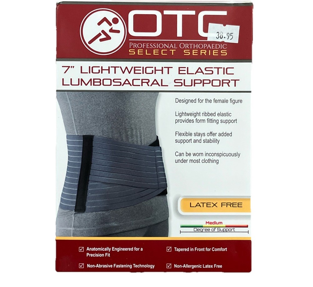OTC Professional 7″ Lightweight Elastic Lumbosacral Support Female X-Large- 2889