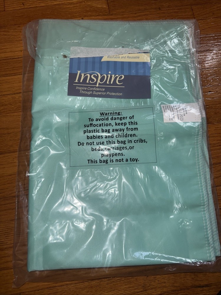 Inspire Absorbent Bed Pads 2 Pack 24″ x 36″ Reusable Teal Green Ultra Absorb
