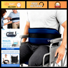 Adjustable Wheelchair Seatbelt for Dementia & Elderly – Safety Restraint Straps