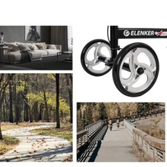 ELENKER Deluxe Knee Scooter Walker Walking For Ankle Foot Injured US Medical Aid