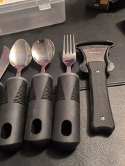 Adaptive Utensils Large Handles Cutlery Arthritis Big Grip Easy Grip Flatware