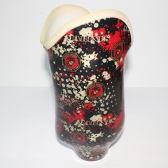STUNNING BELOW-KNEE LEFT PROSTHETIC SOCKET RED-WHITE-BLACK U.S MARINES GRAPHICS