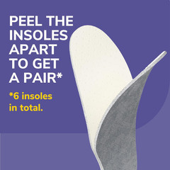 Dr Scholl’s Go Sockless Cushioning Insoles for Women Men Unisex 3 Pairs Trim